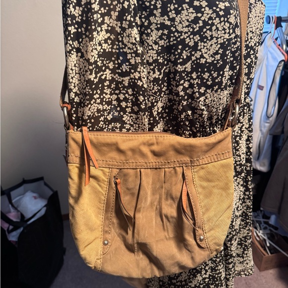 Fossil Tan Crossbody Bag - Picture 1 of 7